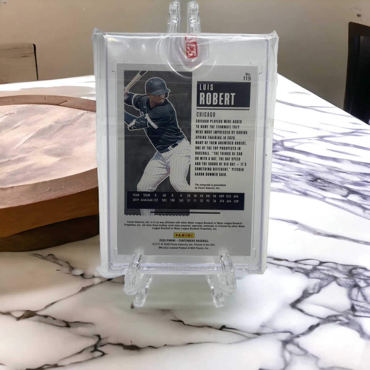 2020 Panini Contenders Luis Robert Rookie Card Ticket No.119 Chicago