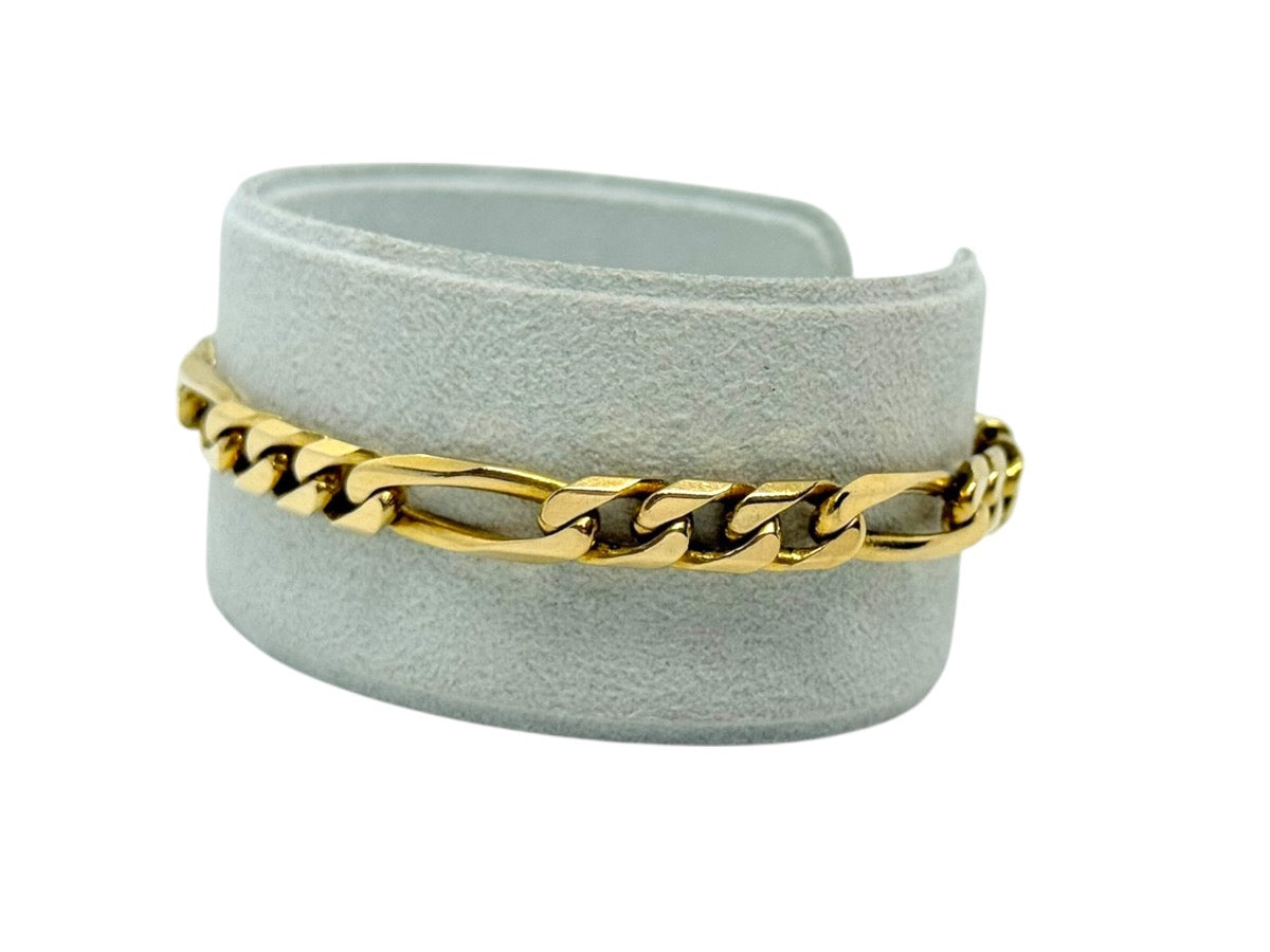 14K Yellow Gold Figaro Bracelet 5.5mm | 8" | 19.5g