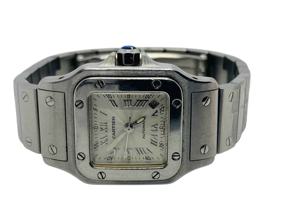 Cartier Santos Galbee 2423 Stainless Steel Automatic Silver Roman Dial 24mm
