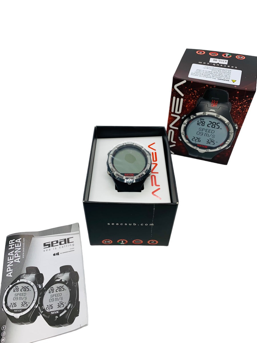 SEAC Apnea Wrist Dive Computer - Black/Red