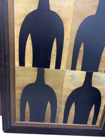 Black Shirts Headless Art Portraits 81" x 45" (New) (LOCAL ONLY)