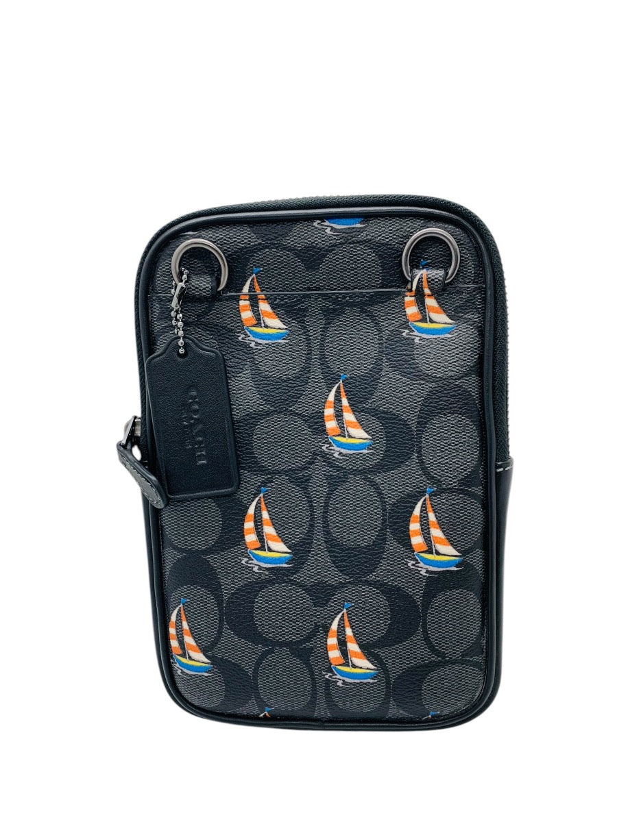 Coach Aden Crossbody Bag In Signature Canvas W/ Sailboat Print