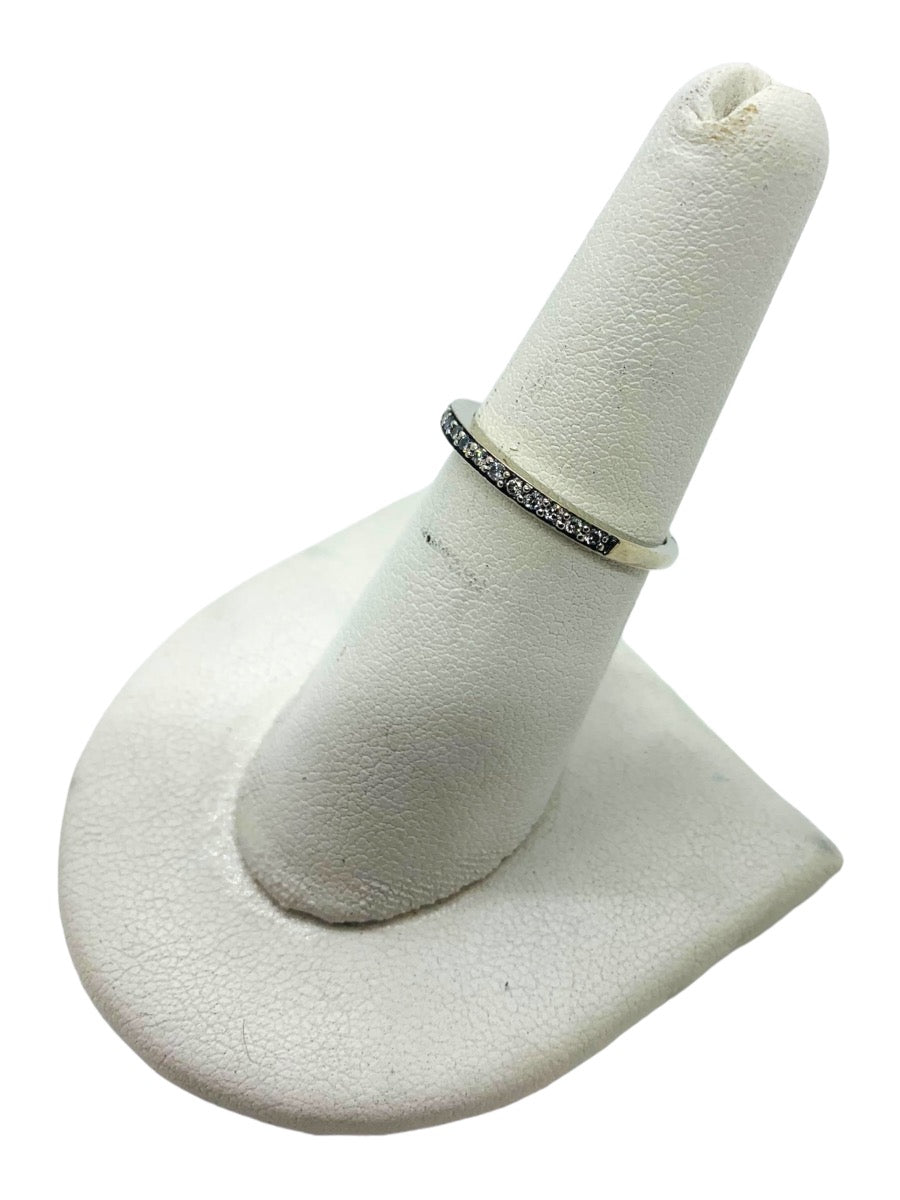 14K White Gold Lady's Ring 11 Dias | 0.40 CTW | 3.4 Grams | Size 7.5