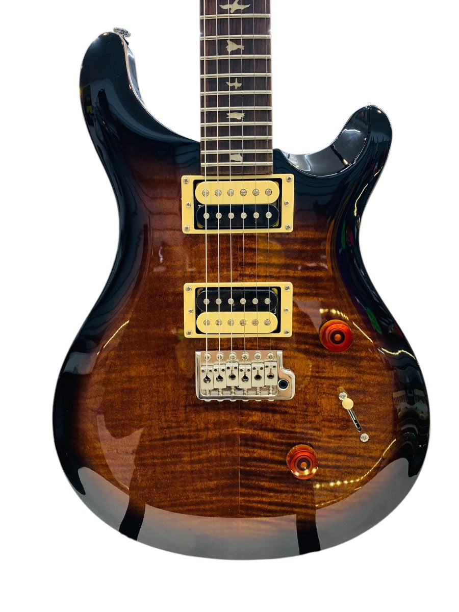 Paul Reed Smith SE Custom 24 Electric Guitar Black Gold Sunburst