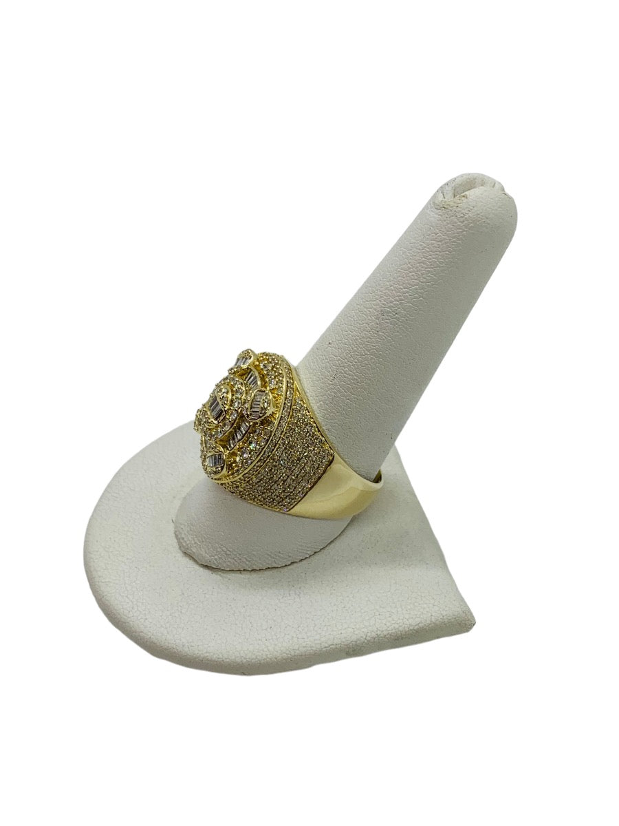 14K Yellow Gold Gentleman's Diamond Ring 9.5 Grams | 4.31 CTW |