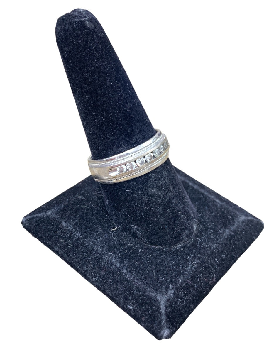 14K White Gold Diamond Ring - 0.56tcw - Size 10 - 8.5g