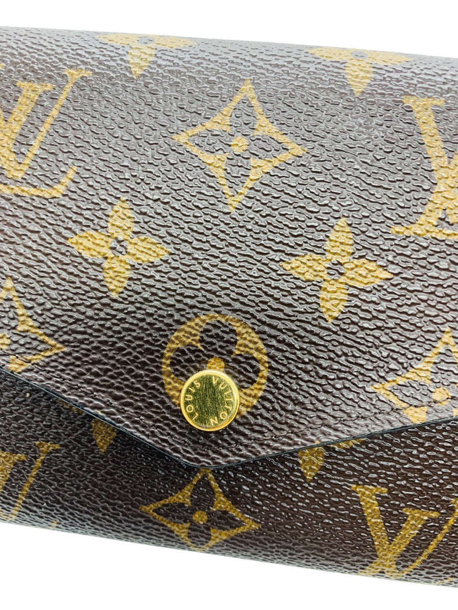 Louis Vuitton LV Monogram Coated Canvas Sarah Wallet