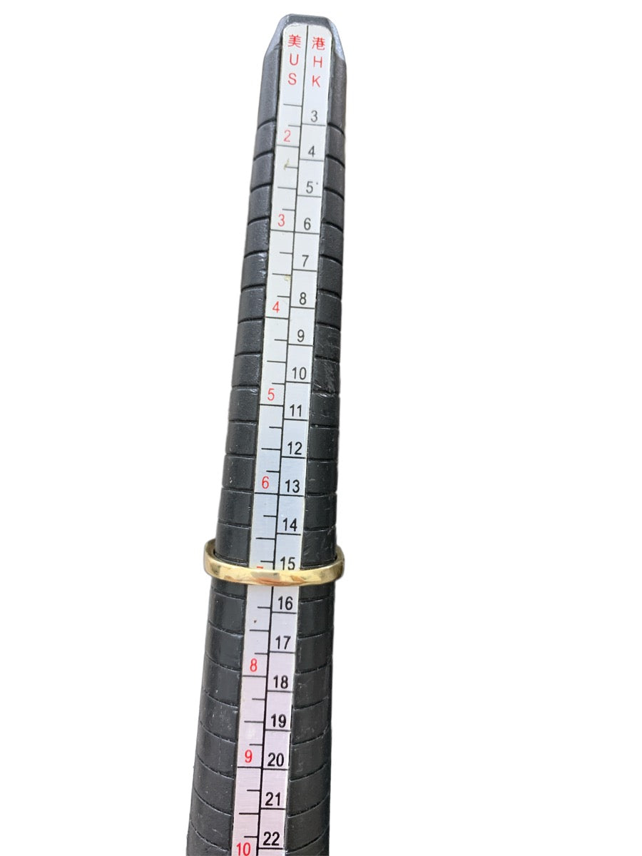 10K Yellow Gold/Diamond Nugget-Styled Ring - .22tcw - Size US 7 - 5.6g