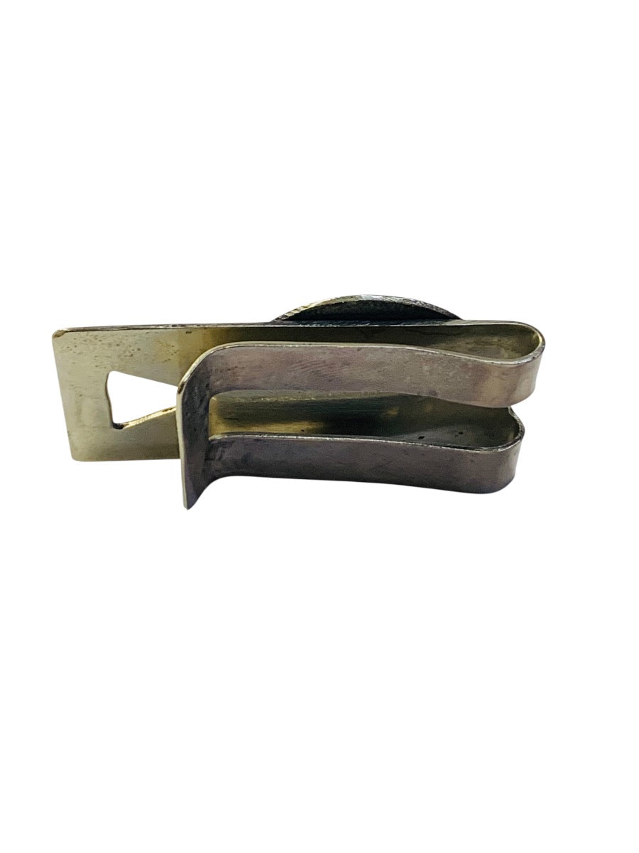 Vintage Sterling Silver Cezontemoc Mexico Money Clip 27.4 Grams