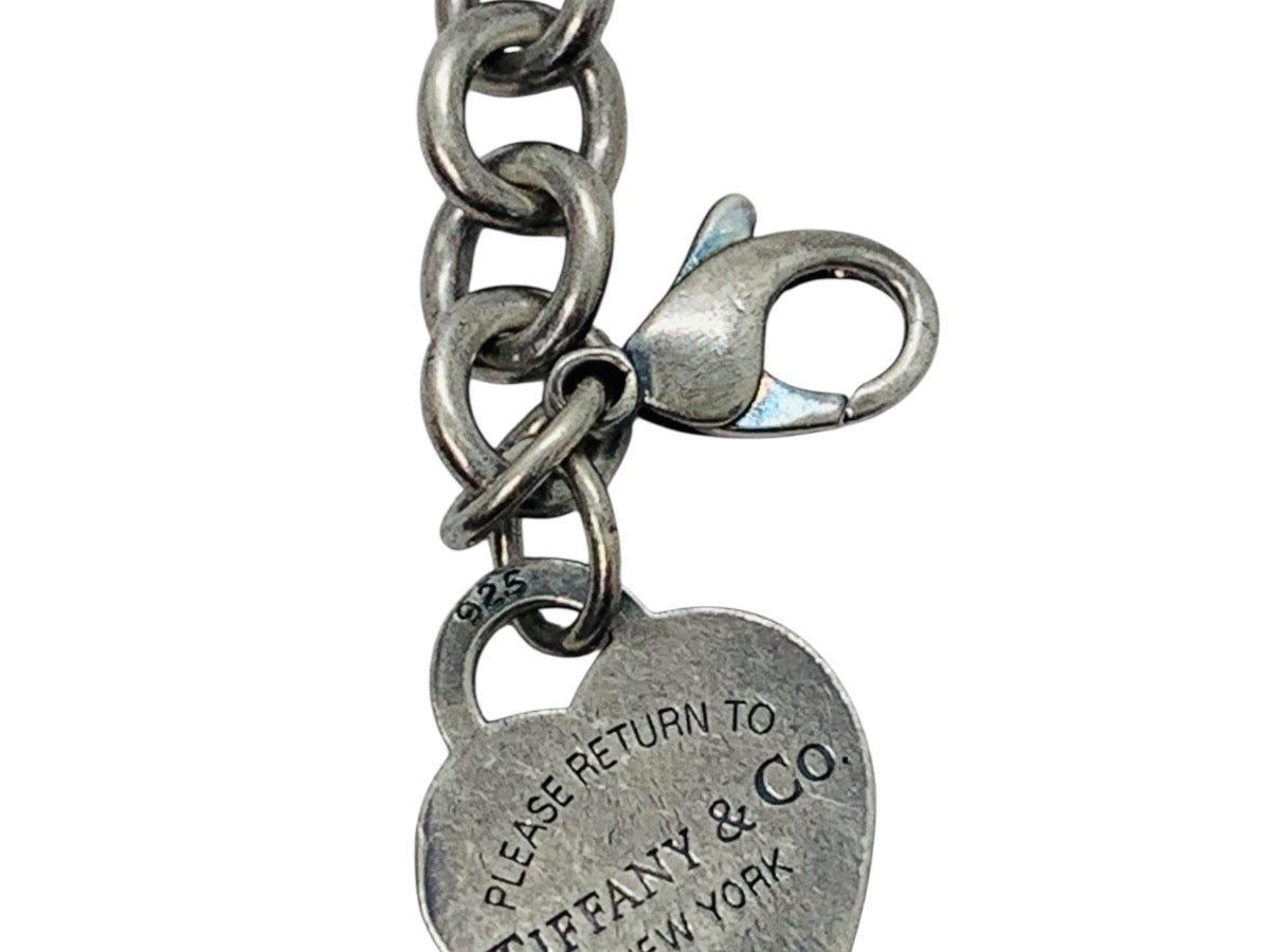 Tiffany & Co .925 Return To Tiffany Heart Charm Bracelet Size 7" \ 33g