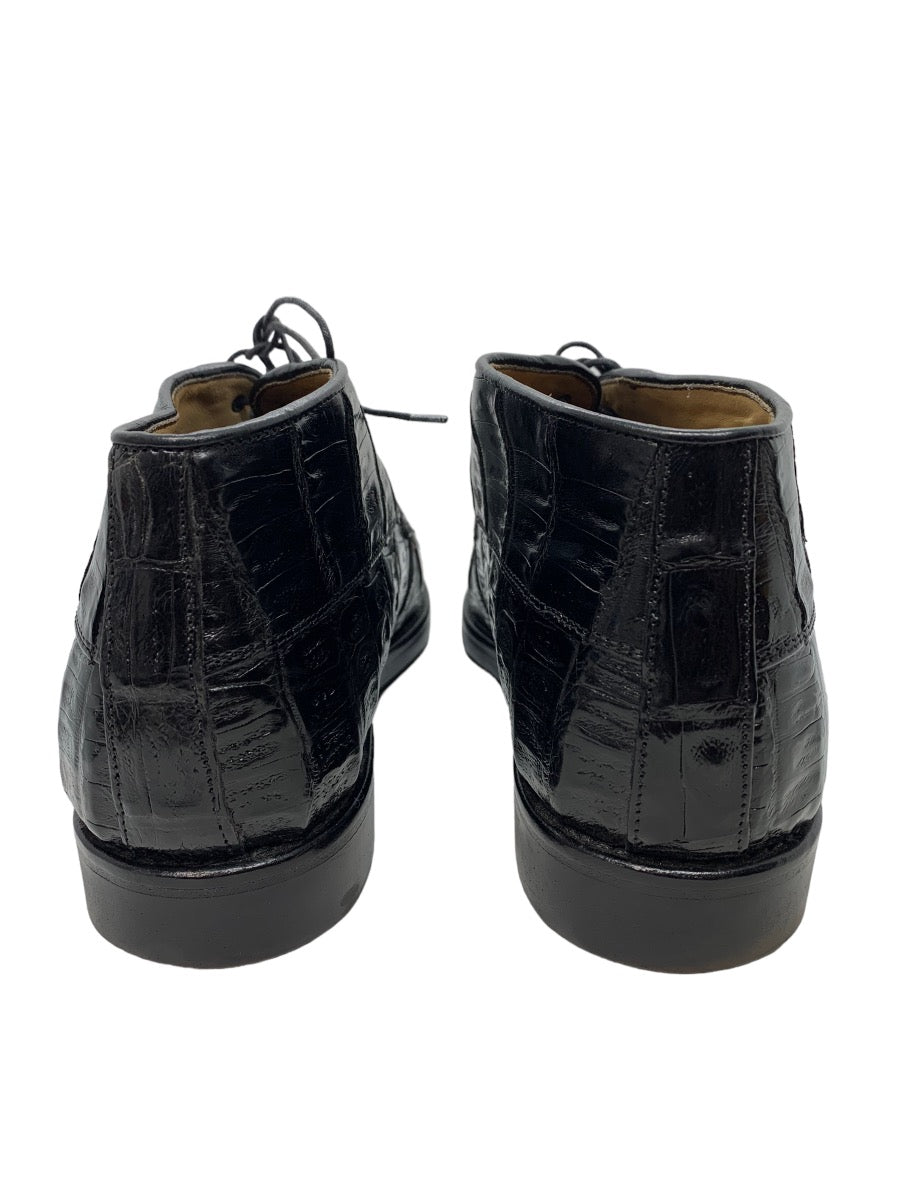 Belvedere Florence UGO Hornback Crocodile Ankle Boot Size 8 M in Black