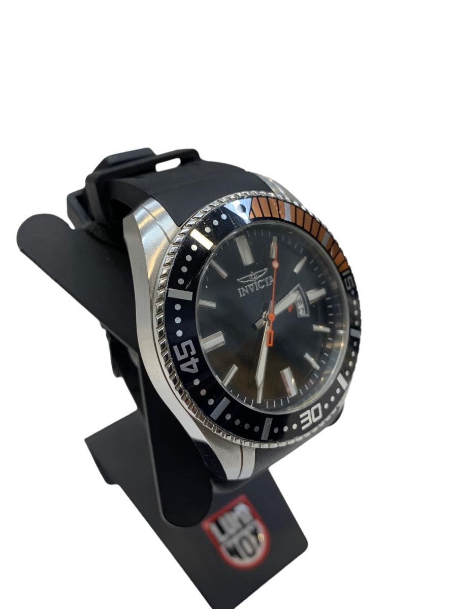 (READ) Invicta Pro Diver 21392 Men's Black Orange Analog Date Silicone Watch