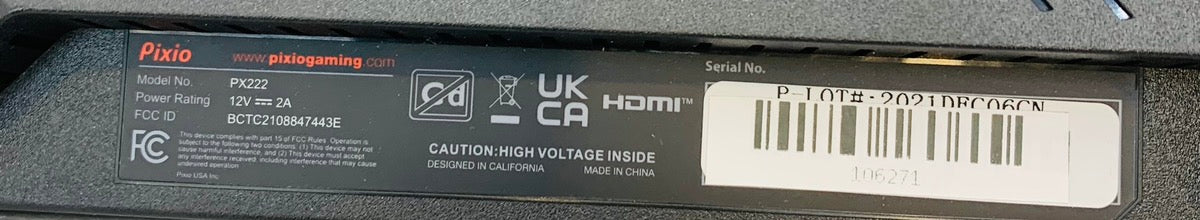 Pixio 22" 75hz Gaming Monitor 1080p Model PX222 New In Box