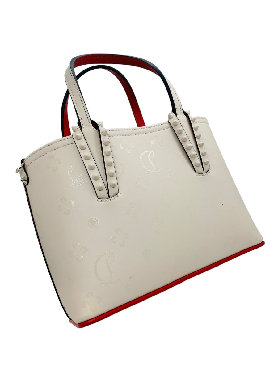 Christian Louboutin Pink Mini Cabata Tote Bag Leather w/ Strap