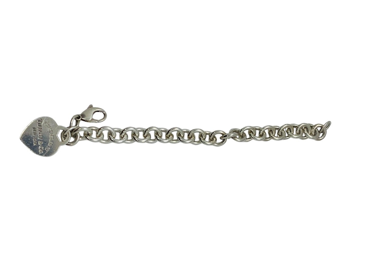 Tiffany & Co .925 Return To Tiffany Heart Charm Bracelet Size 7" \ 35g