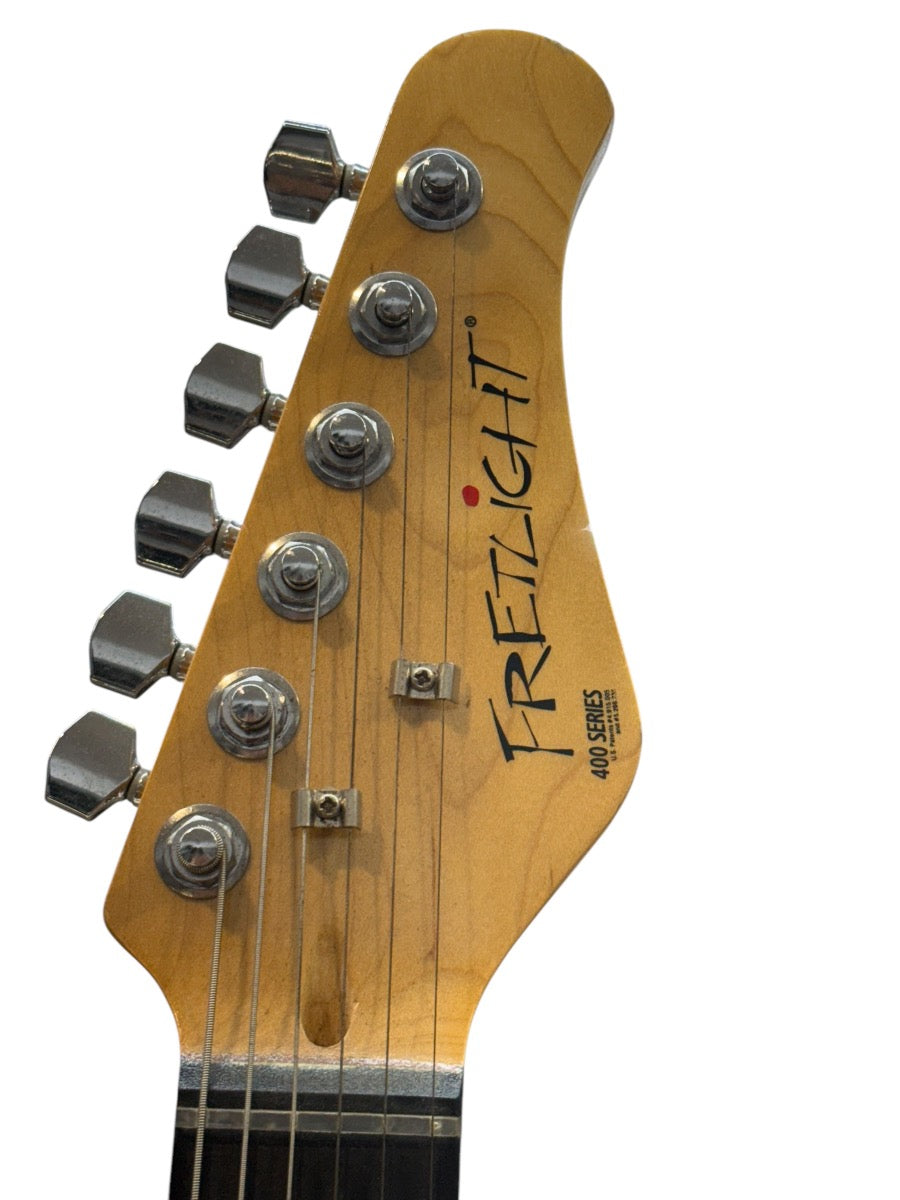 Optek Fretlight 400 Series Strat Style Electric 6 String Guitar Maplewood Color (Rare)