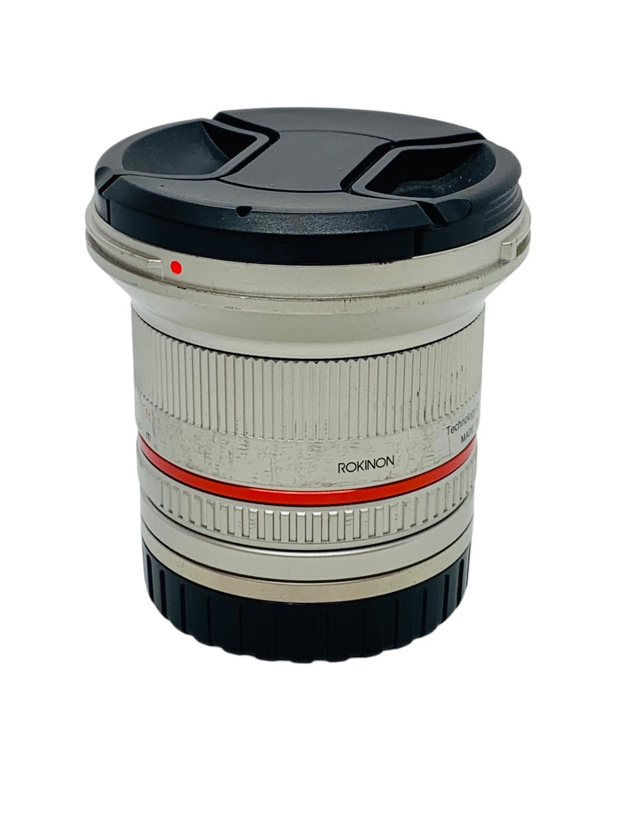 Rokinon 12mm 1:2.0 NCS CS Camera Lens- Silver