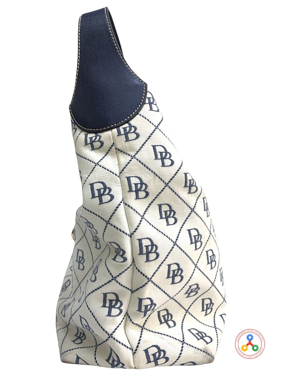 Dooney & Bourke Checkered Medium Lady's Bag "DB" Quilted 12"x 12"x 5"