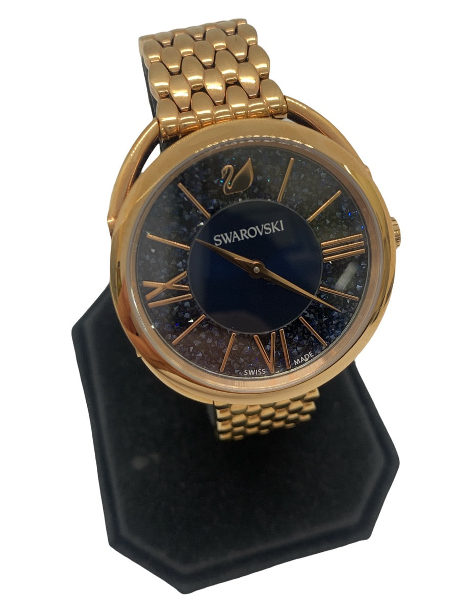 Swarovski Women's Crystalline Glam Quartz Watch - Rose Gold / Black - 35mm