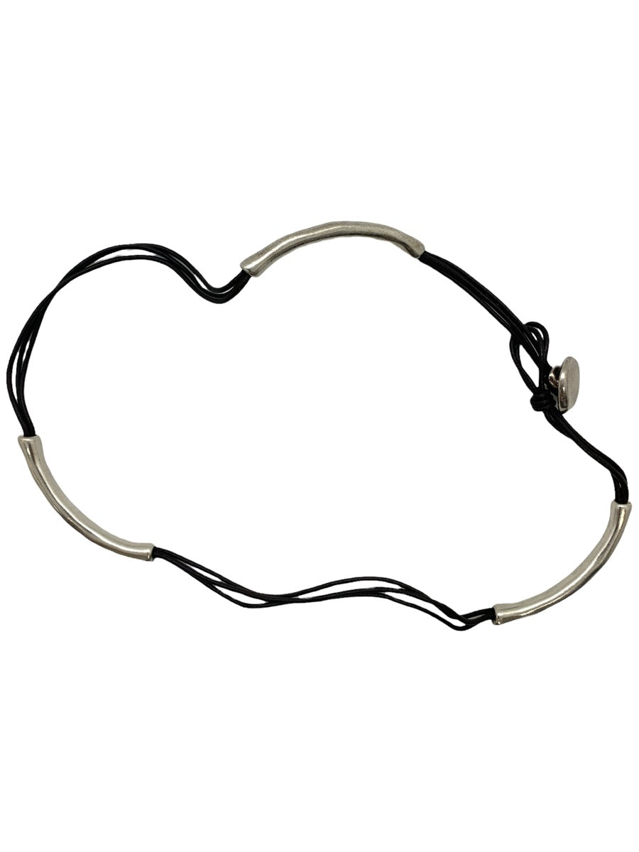 925 Sterling Silver UnoDe50 "Not To Be" Leather Bracelet