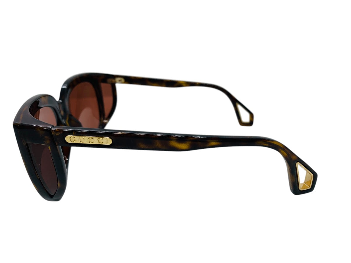 Gucci GG0468S Havana Brown Lady's Sunglasses 57-19 140 W/ Case Made In Italy