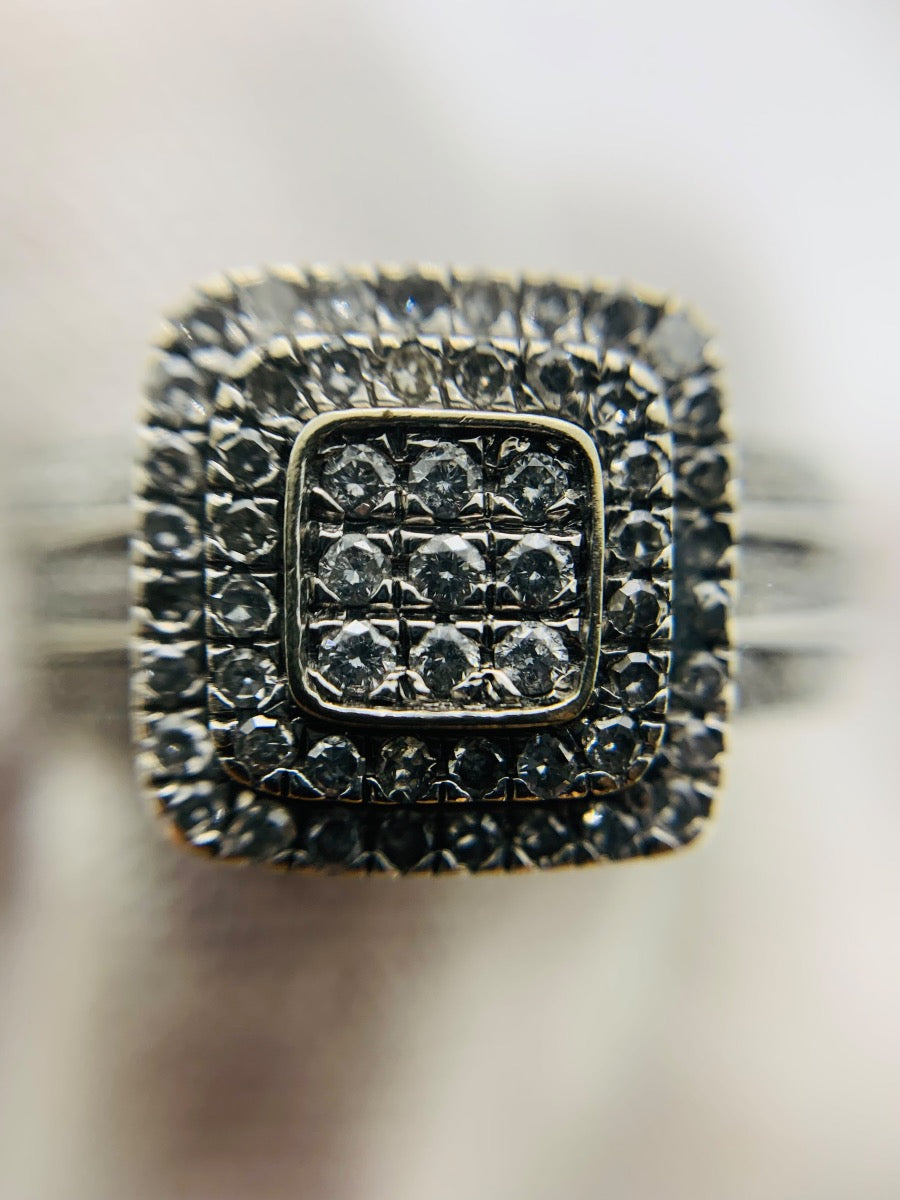 10K White Gold Lady's Ring 176 Dias | 1.76 CTW | 4.5 | Size 9.25