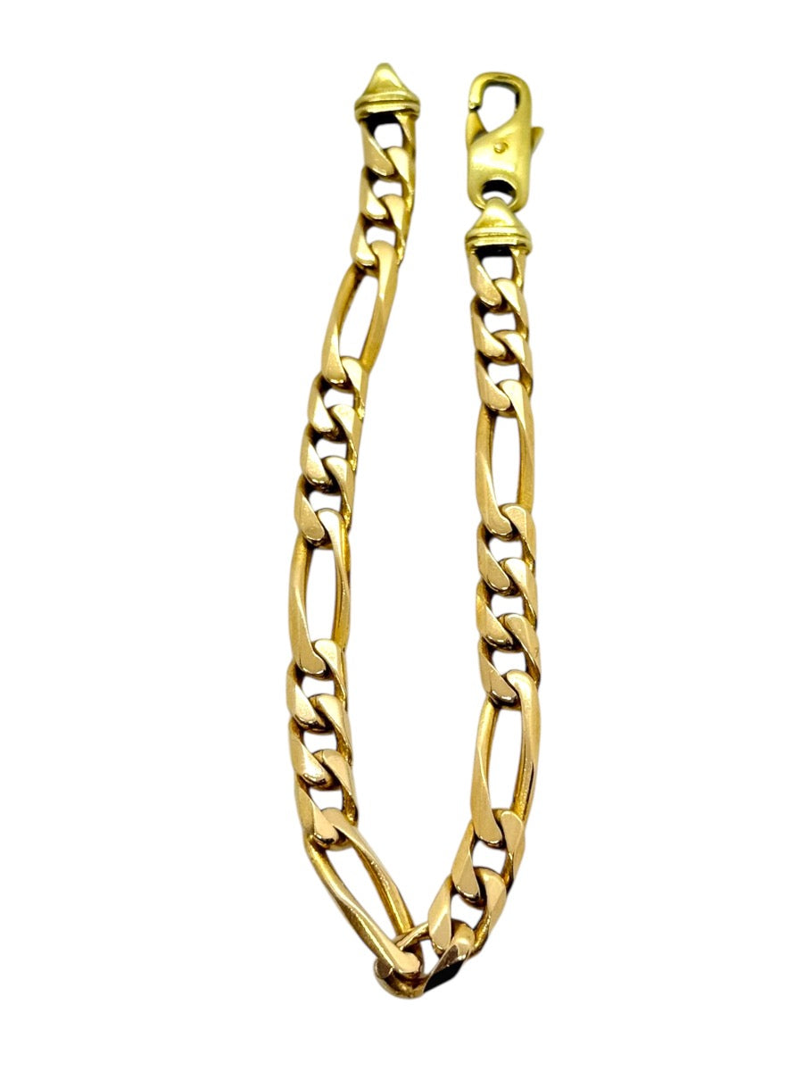 14K Yellow Gold Figaro Bracelet 5.5mm | 8" | 19.5g