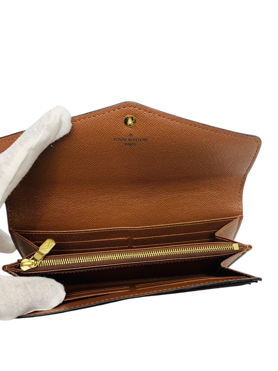 Louis Vuitton LV Monogram Coated Canvas Sarah Wallet