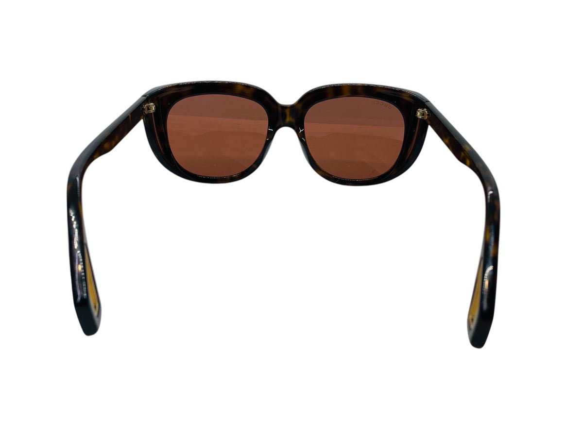 Gucci GG0468S Havana Brown Lady's Sunglasses 57-19 140 W/ Case Made In Italy