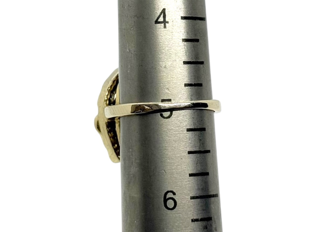 14K Yellow Gold Horse/Horseshoe Diamond Ring | Size 5 | 6.1g