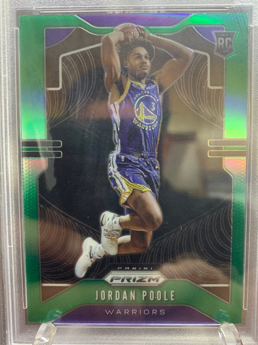2019 Panini Prizm Jordan Poole Green Poole Green Prizm #272 GEM MT 10