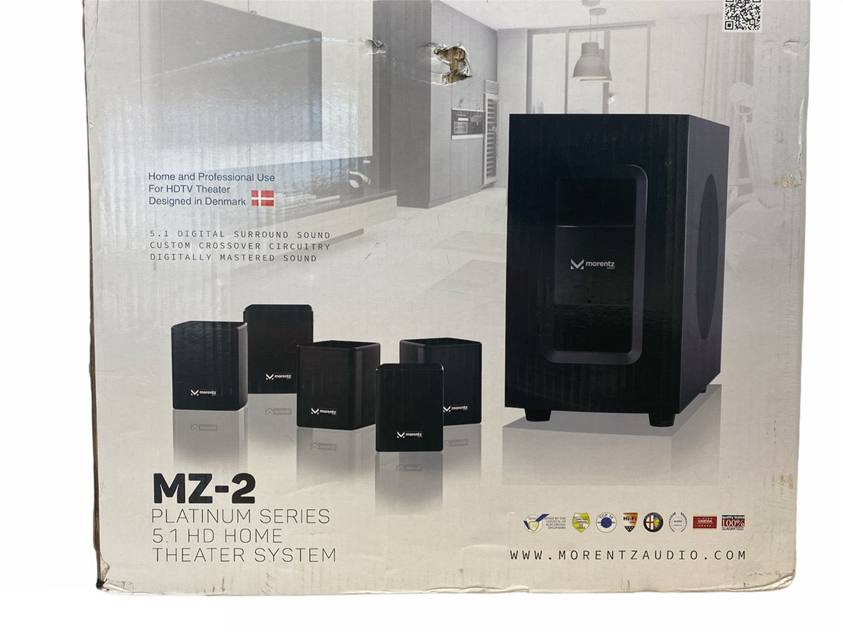Morentz MZ-2 Platinum Series 5.1 HD Home Theater System 1500W (LOCAL ONLY)