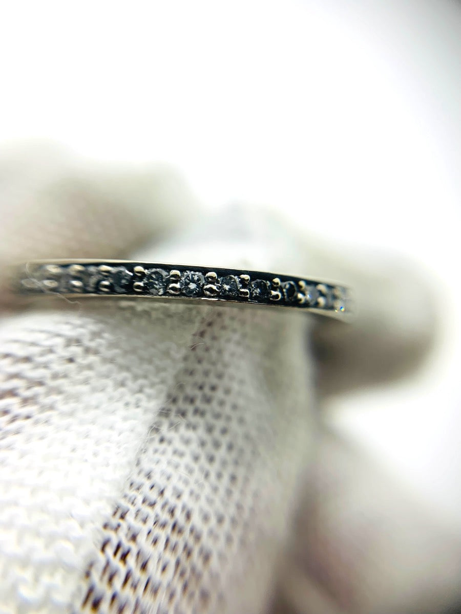 14K White Gold Lady's Ring 11 Dias | 0.40 CTW | 3.4 Grams | Size 7.5
