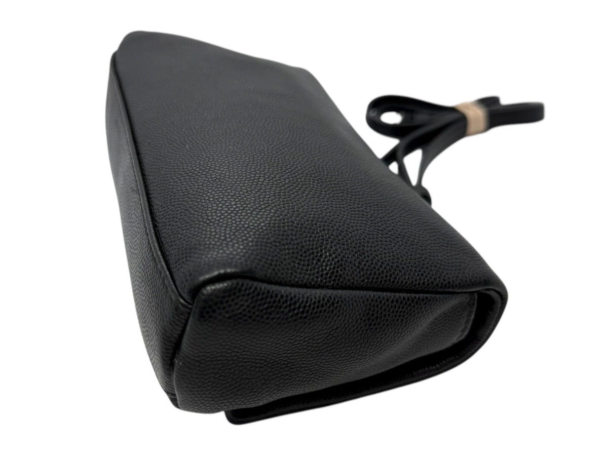 Saint Laurent West Hollywood Crossbody Bag Leather Strap Silver Logo