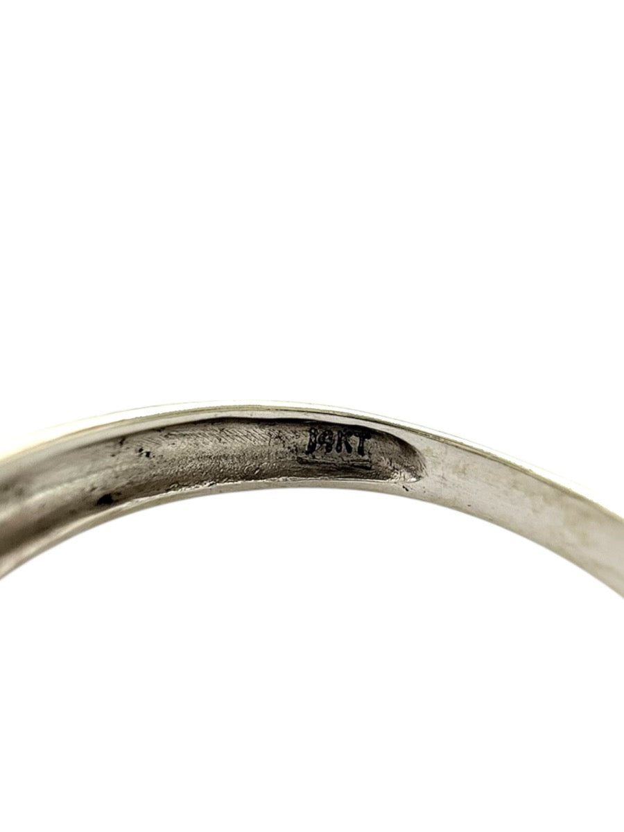 14K White Gold Double Row Natural Diamond Band | Size 6.5 | 2.7g | 0.13CTW