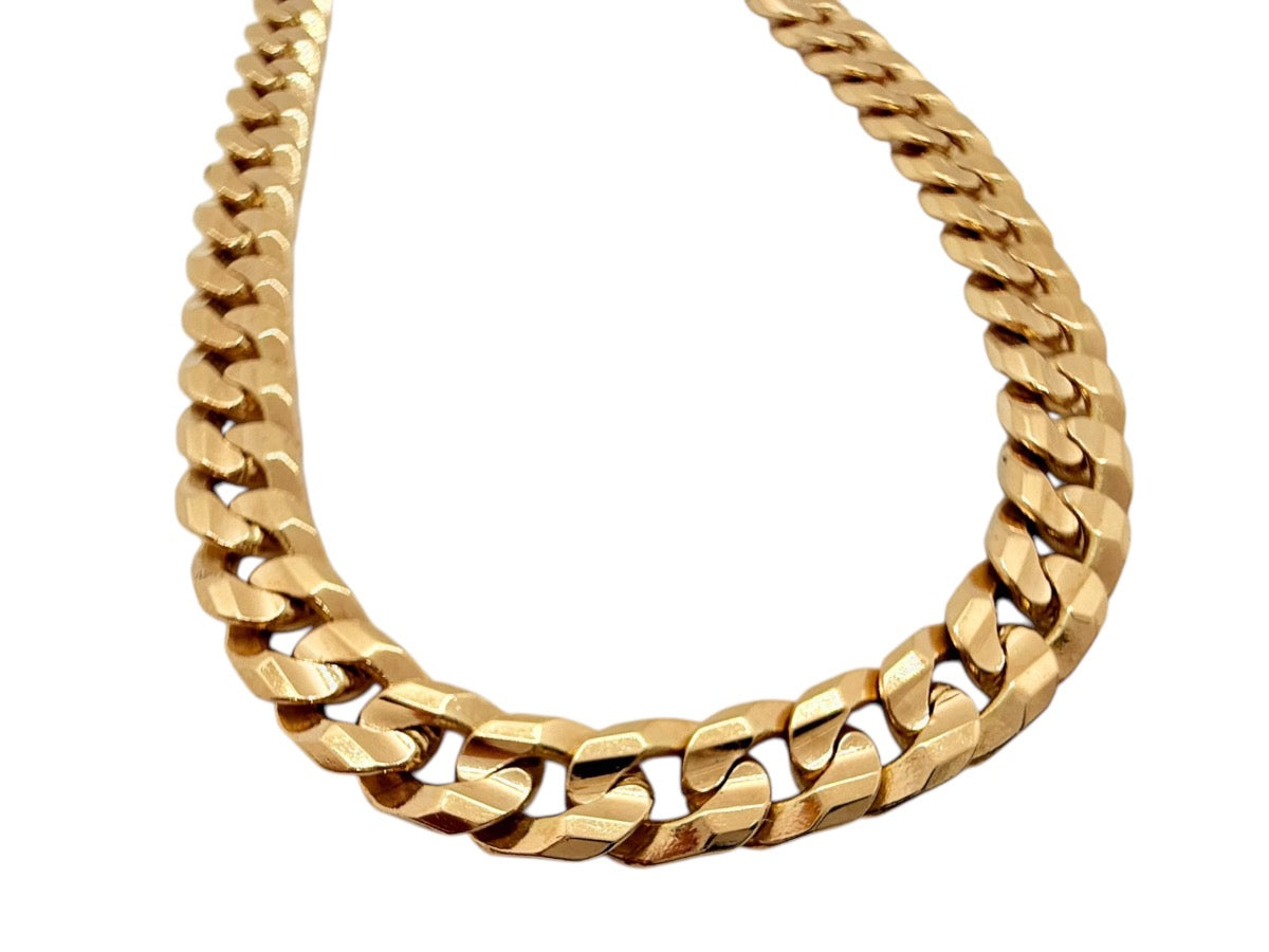 14K Yellow Gold Curb Bracelet - 8" in. Length - 5mm Width - 15.3g