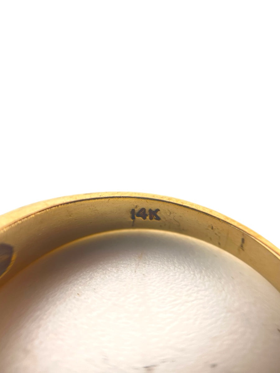 14K Yellow Gold 5 Diamond Ring - Size 9 - 0.05TCW - 4.5g
