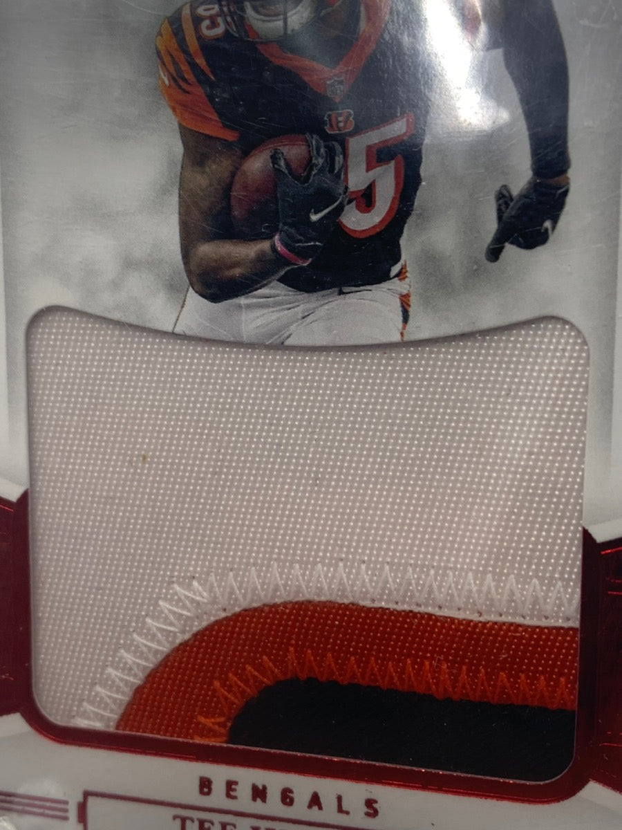 2020 Panini Flawless Rookie Card Tee Higgins Bengals 14/15 Patch # RP9
