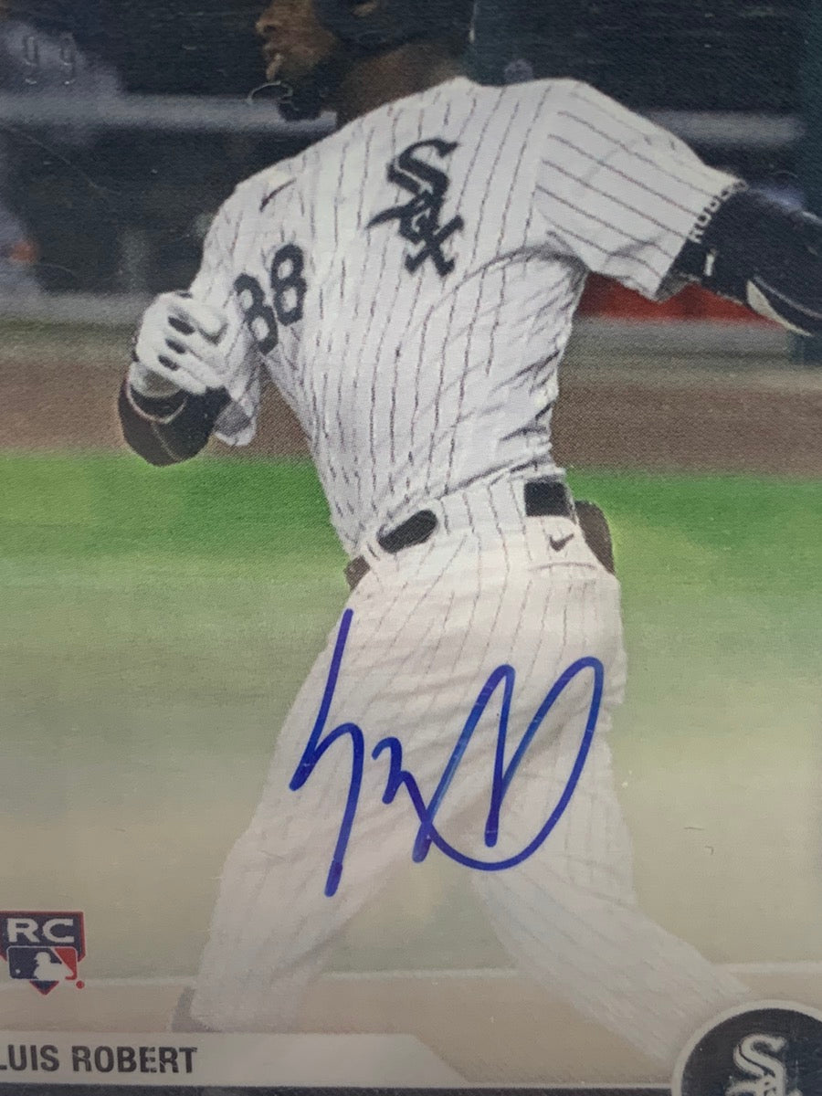 2020 Topps Now Postseason Luis Robert White Sox Wild Card Auto PS-20A