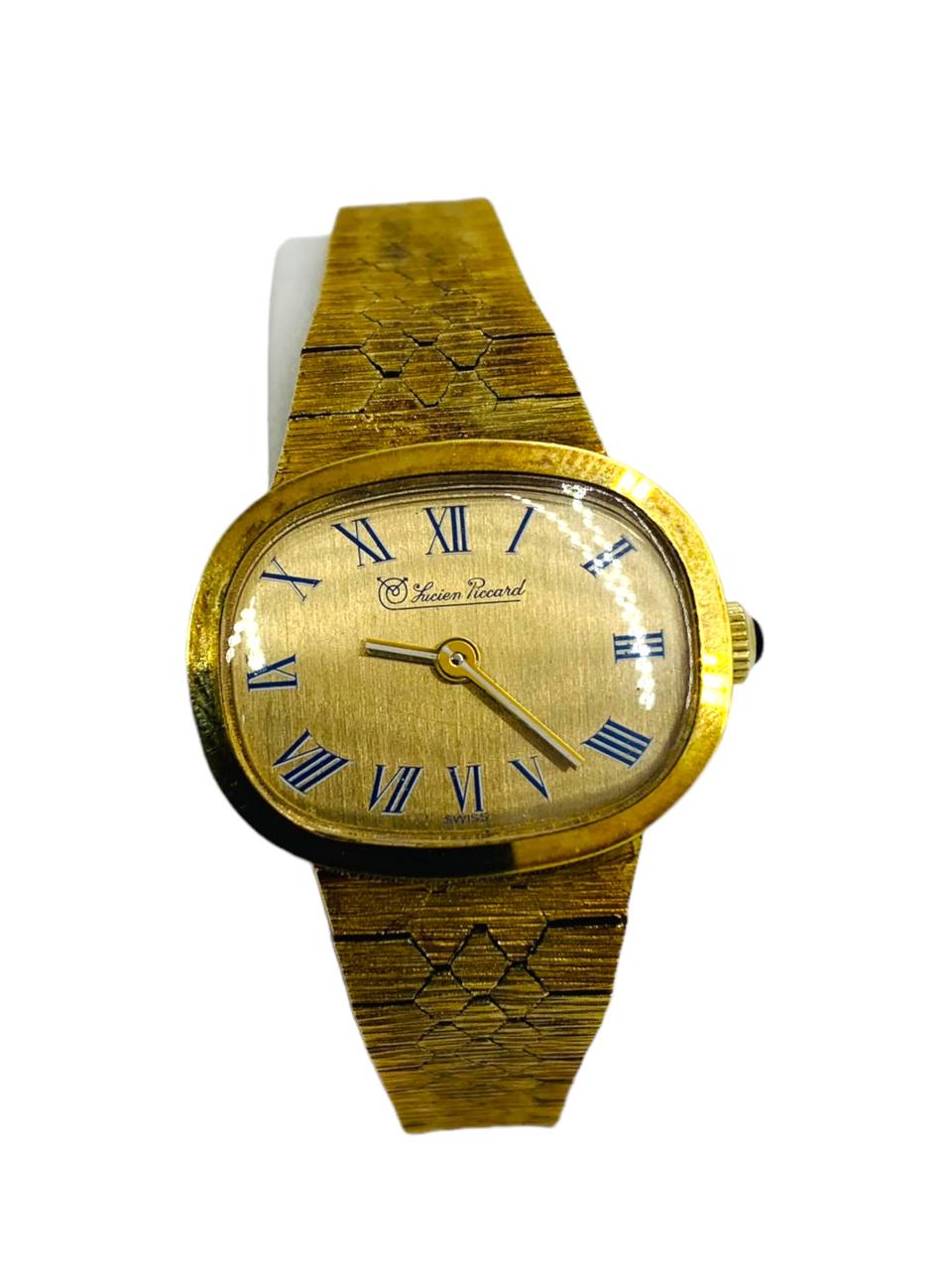 Lucien Piccard Giltron Supreme Gold-Plated Wind-Up Watch