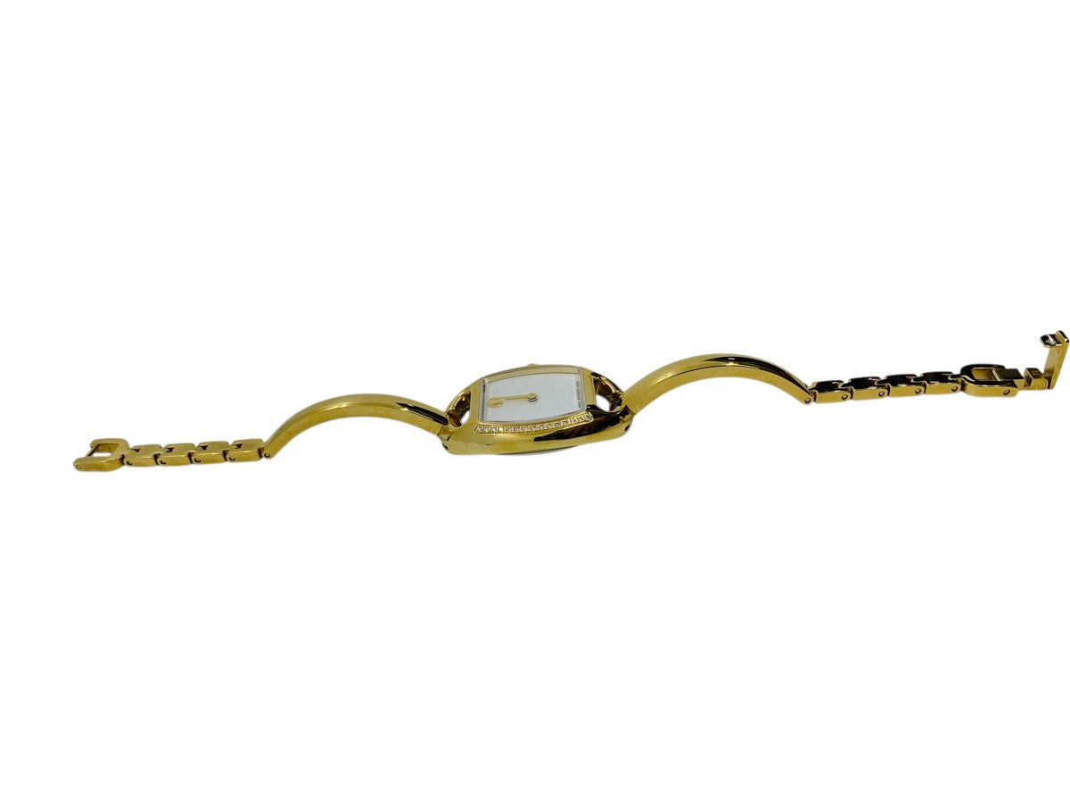 Movado Miri Ladies Diamond Gold Tone Quartz Watch Mother Of Pearl