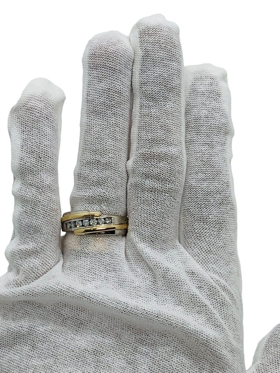 14K 2-Tone His & Hers Wedding Diamond Set 17 Grams Collectively