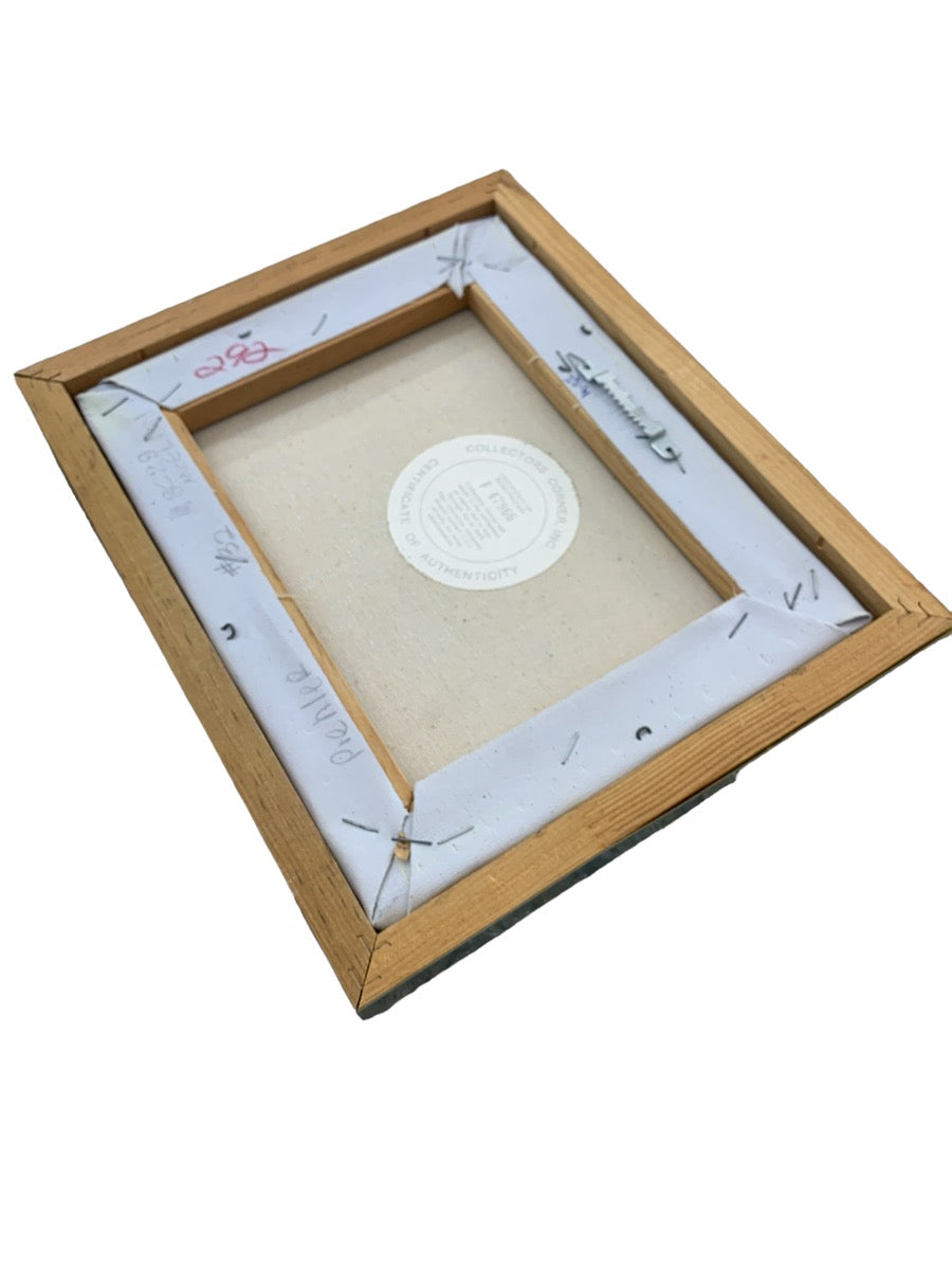 CK Chan Signed & Framed Bird On Twig Original Oil Painting