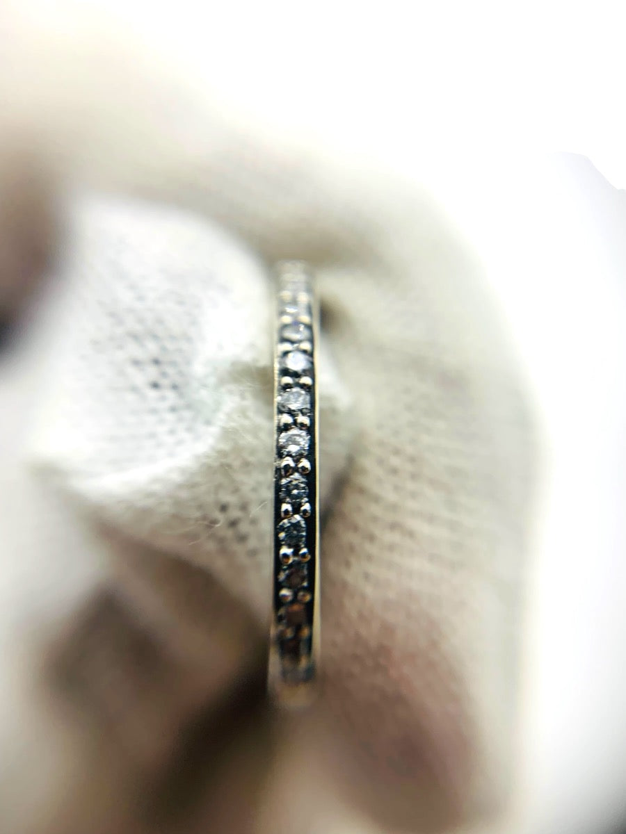14K White Gold Lady's Ring 11 Dias | 0.40 CTW | 3.4 Grams | Size 7.5