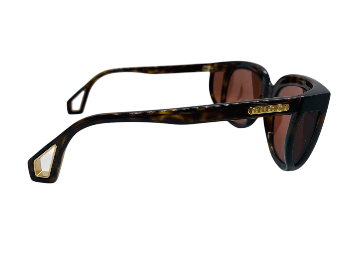 Gucci GG0468S Havana Brown Lady's Sunglasses 57-19 140 W/ Case Made In Italy