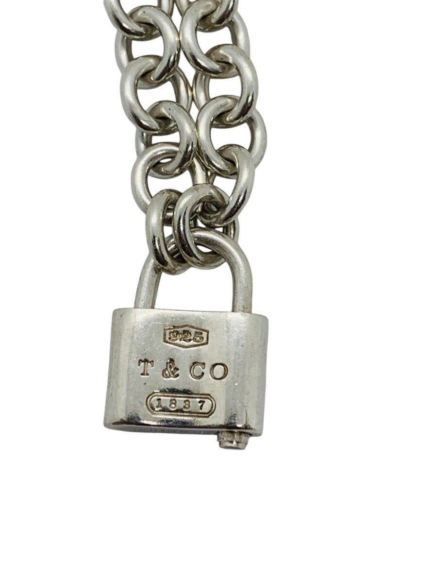 Tiffany & Co 1837 Padlock Rolo Chain Necklace In Sterling Silver 16"
