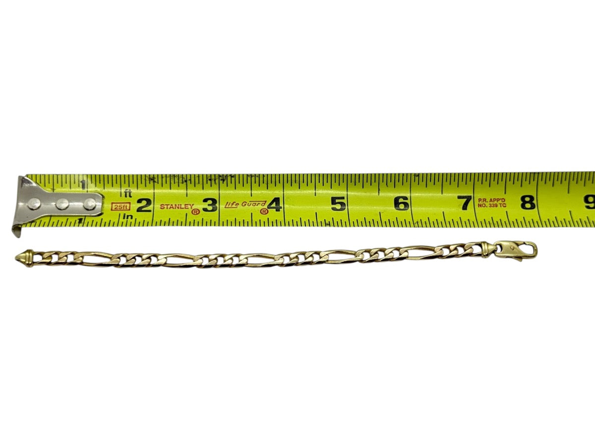 14K Yellow Gold Figaro Bracelet 5.5mm | 8" | 19.5g