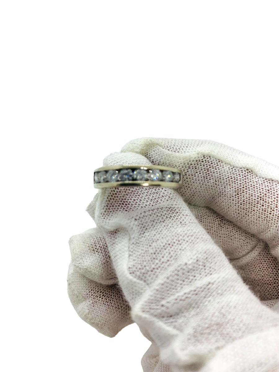 14K White Gold Lady's Ring | 8 Diamonds | 0.80 CTW |4.8 Grams|Size 6.5