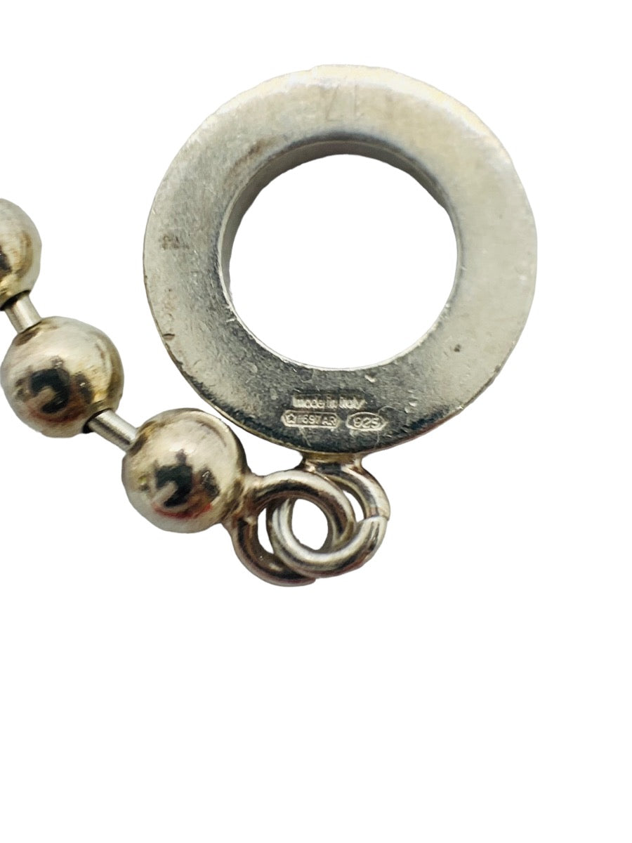 Gucci Sterling Silver Boule Chain Toggle Bracelet 14.9 Grams | 4.7mm Width | 7"