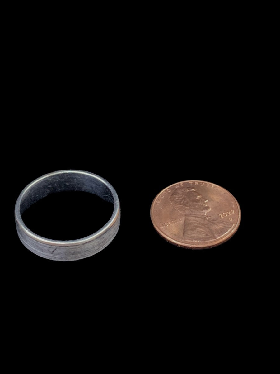 14k White Gold Band - Size 8.5 - 6.2g